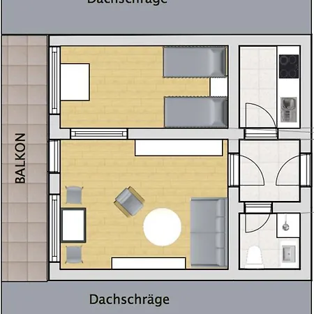 Appartement Balkonwohung Fehrstieg 10 *